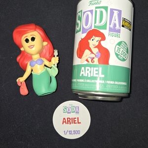 Funko SODA Ariel Vinyl Figure - Red Hair, Green Tail, Purple Top